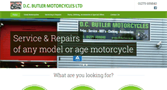 Desktop Screenshot of dcbutler.co.uk